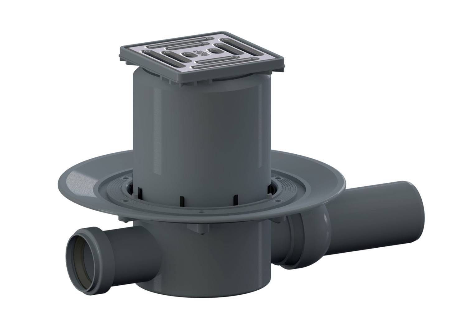 Dallmer Bodenablauf 42 SE Serie 10 DN 50, mit Zulauf DN 40 100x100mm