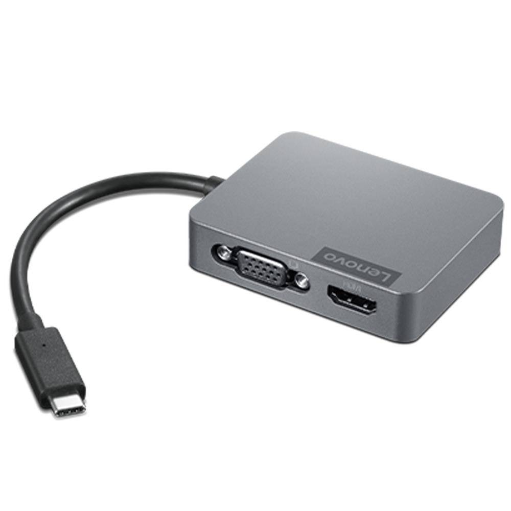Lenovo USB-C Travel Hub Gen2 (P/N:4X91A30366, 1x DP, 1x HDMI, 1x VGA, 1x USB 3.1, 1x RJ-45 )