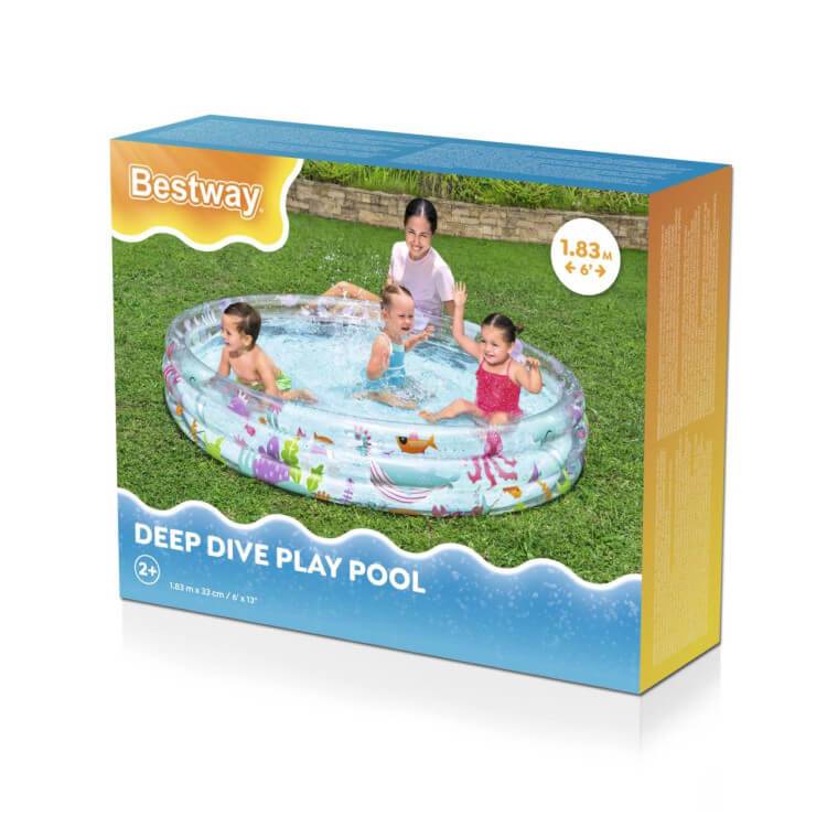 Bestway 51005 - Planschbecken Deep Dive - Ø 183 x 33 cm