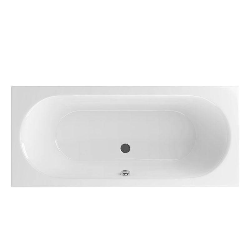Schröder Rechteckbadewanne Maui 170x75x43 cm weiß