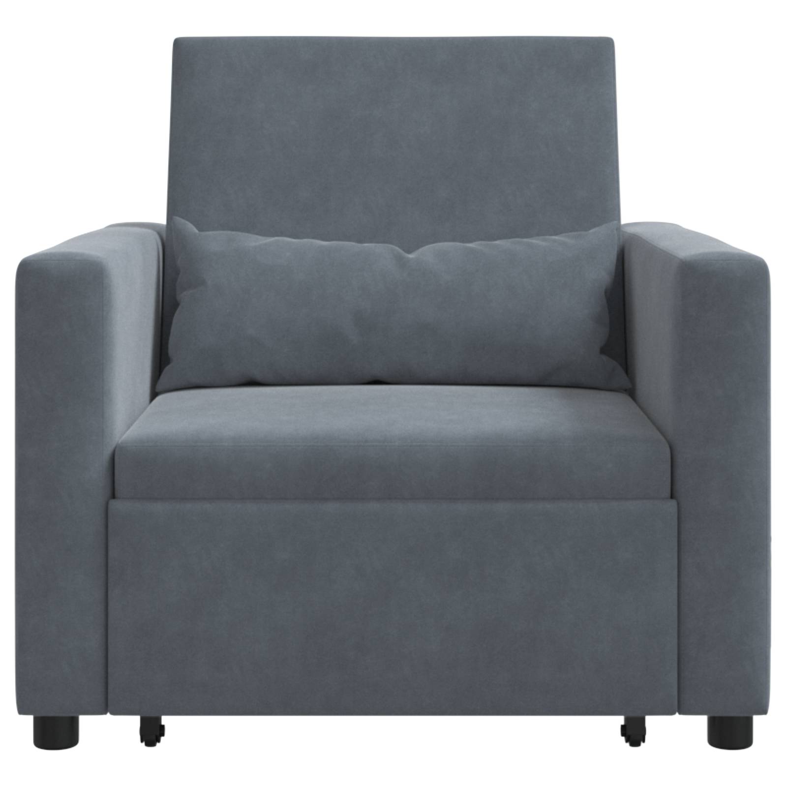 vidaXL 3-in-1 Schlafsofa Dunkelgrau Samt