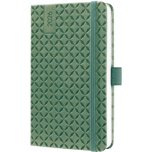 Wochenkalender Jolie ca. A6 Hardcover natural green 2026