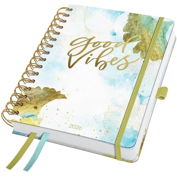 Spiral-Kalender Jolie ca. A5 Good Vibes 2026
