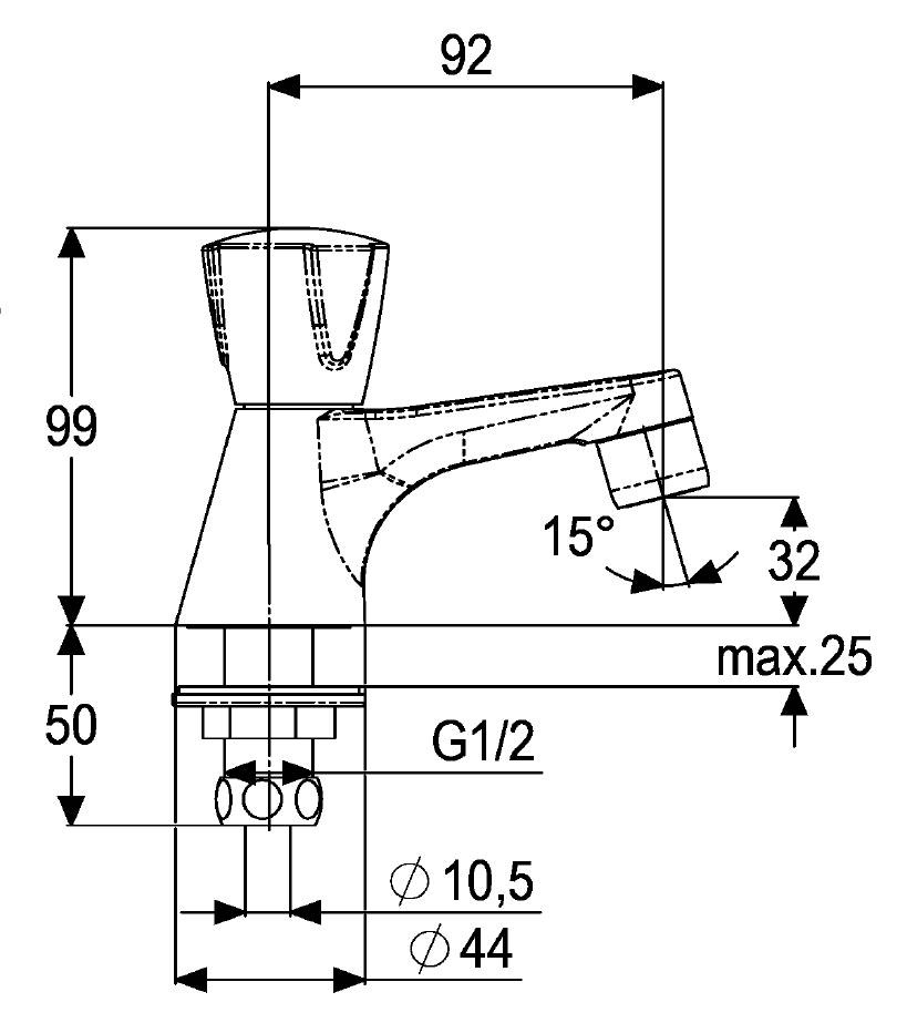 Heinrich Schulte CLASSIC - LINE Standhahn 1/2"
