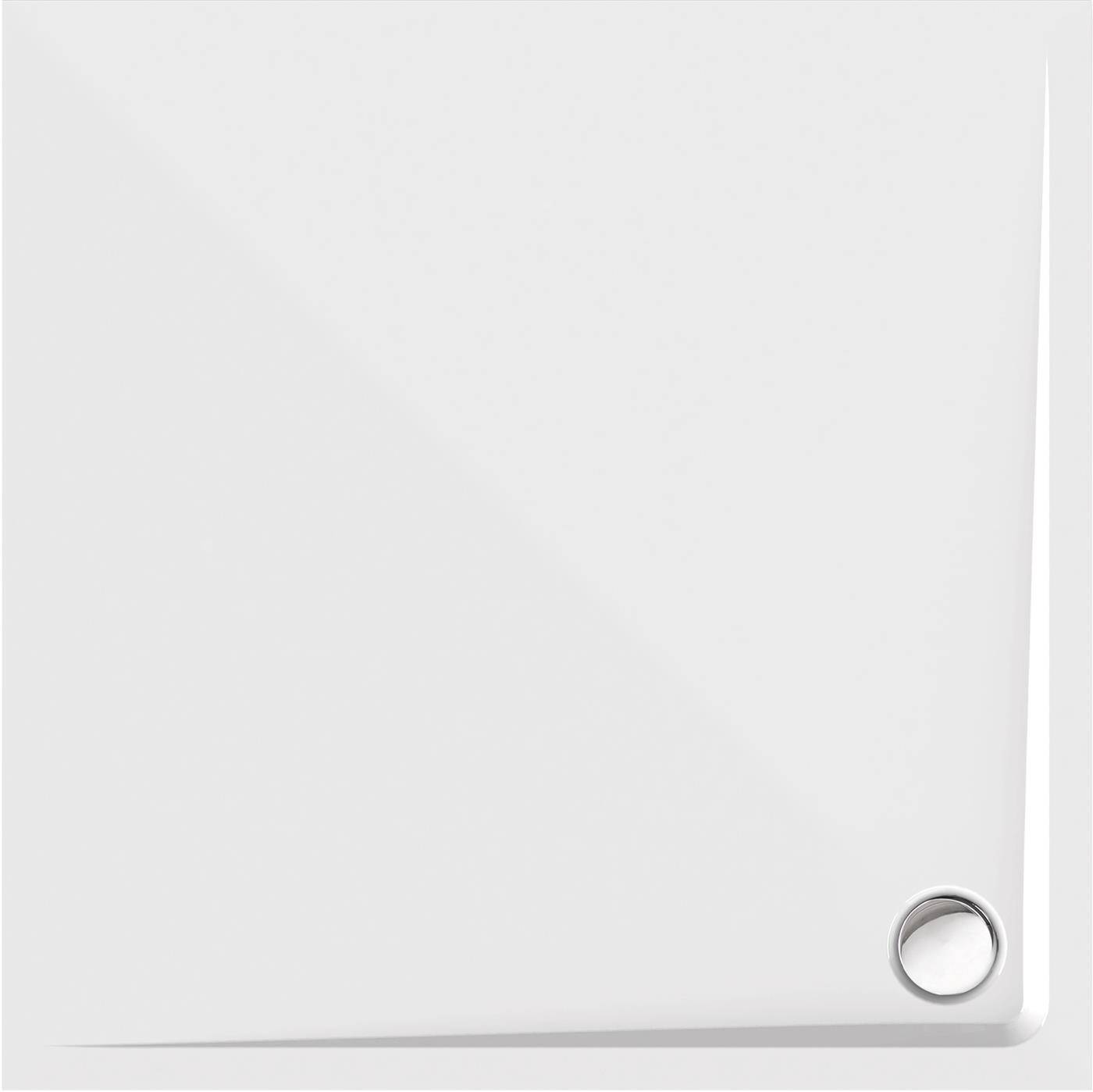 Weißer minimalistischer Binderumschlag oder Notizbuch mit einem Metallring in der unteren rechten Ecke und sanftem Schatten.
