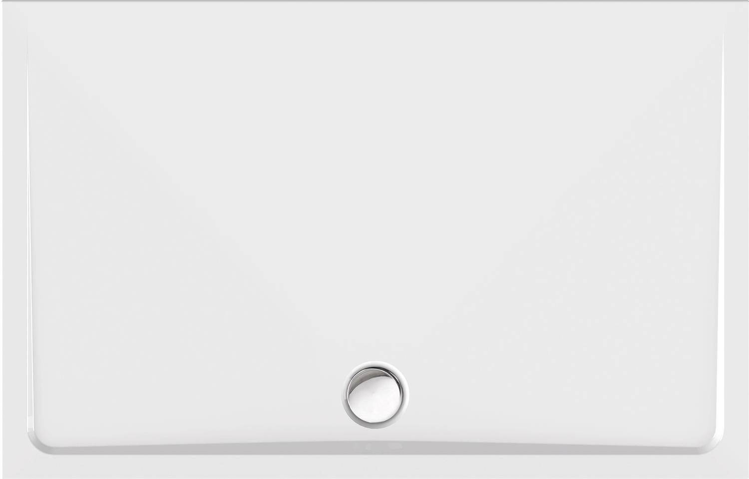 Minimale weiße Schrank- oder Gerätetür mit einem zentrierten runden Griff oder Knopf in der Nähe der unteren Kante.