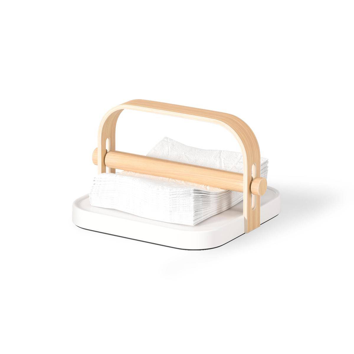 BELLWOOD NAPKIN HOLDER WHTNAT