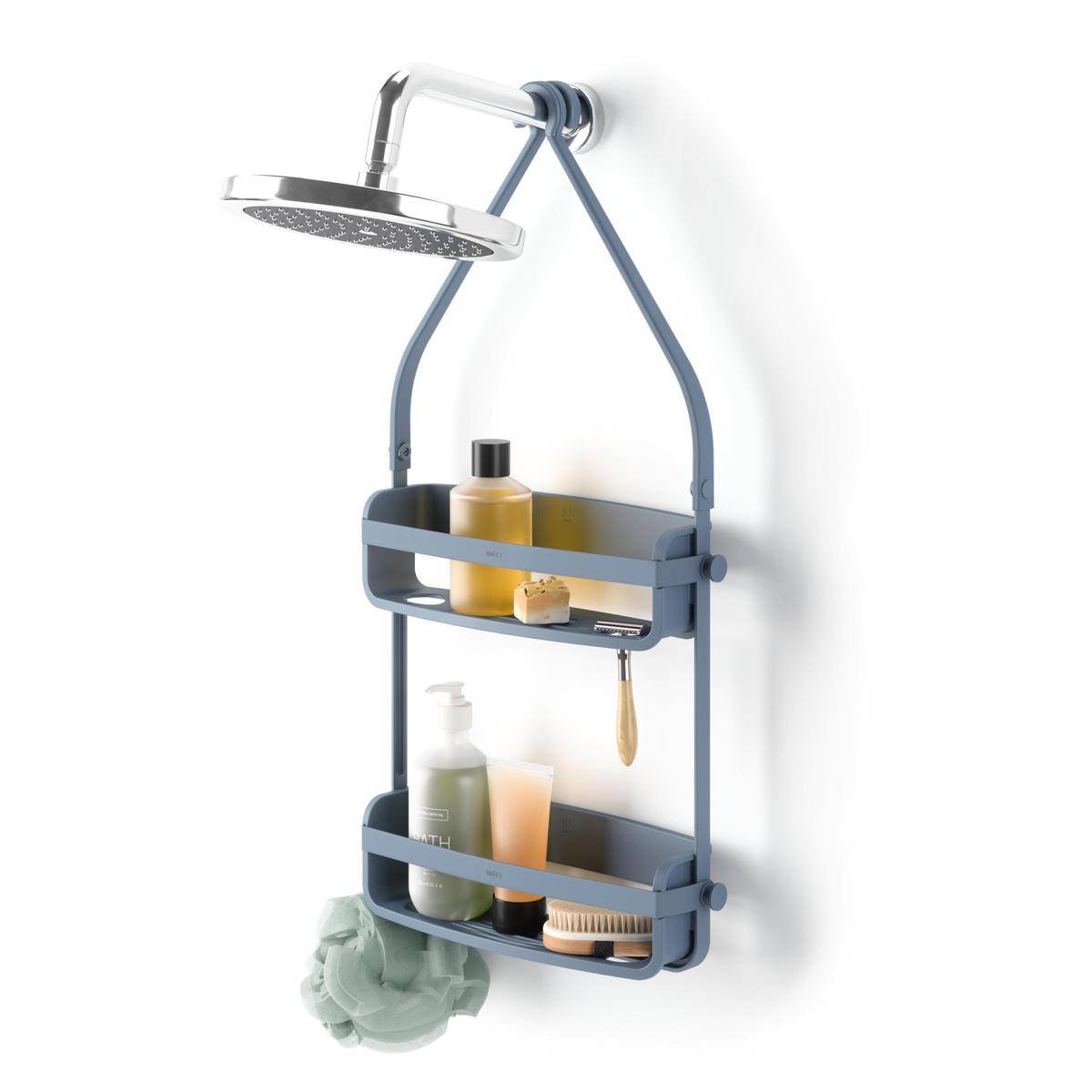 FLEX SHOWER CADDY SLATE BLUE