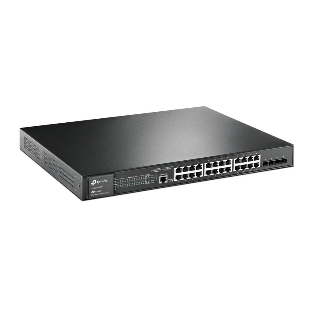 TP-Link JetStream -28-Port-Gigabit-L2-Managed-Switch mit 24 PoE+-Ports