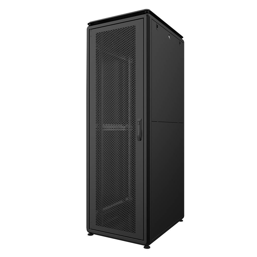 Rockstable 42HE 19 Zoll 600x800x2027mm (BxTxH) Serverschrank | Netzwerkschrank perforierte Tür - Pre