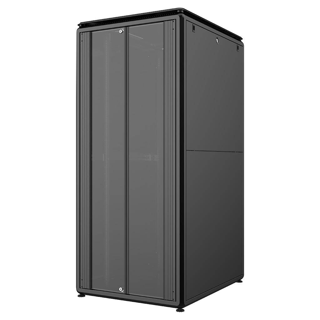 Rockstable 42HE 19 Zoll 800x1000x2027mm (BxTxH) Serverschrank | Netzwerkschrank Glastür - Premium Li