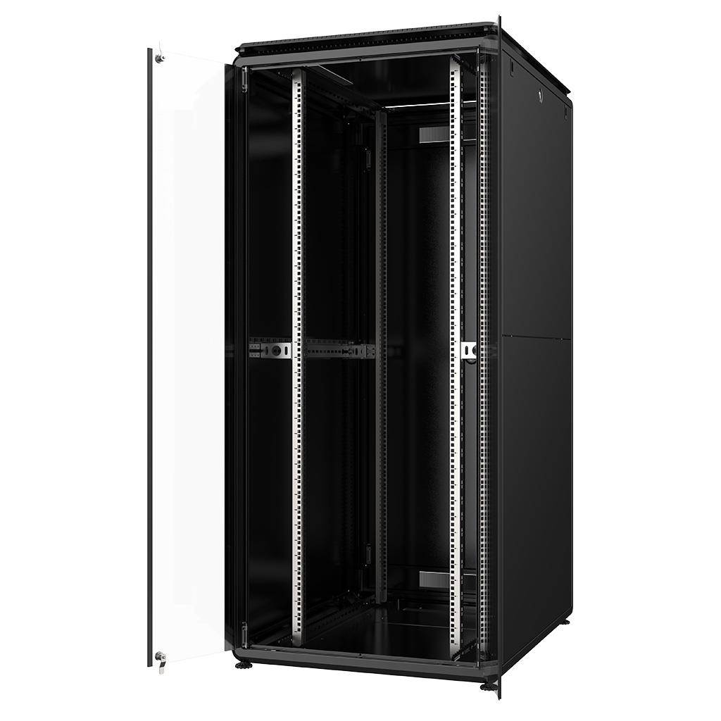Rockstable 42HE 19 Zoll 800x1000x2027mm (BxTxH) Serverschrank | Netzwerkschrank Glastür - Premium Li