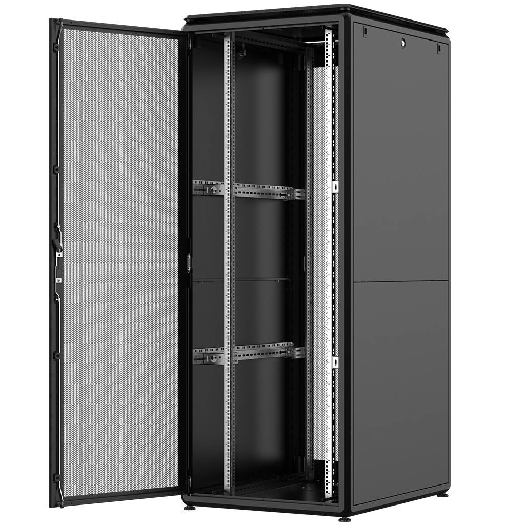 Rockstable 42HE 19 Zoll 800x1000x2027mm (BxTxH) Serverschrank | Netzwerkschrank perforierte Tür - Pr