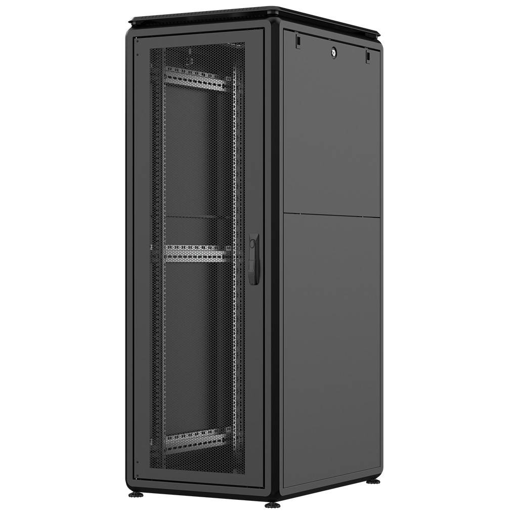 Rockstable 32HE 19 Zoll 600x800x1583mm (BxTxH) Serverschrank | Netzwerkschrank perforierte Tür - Pre