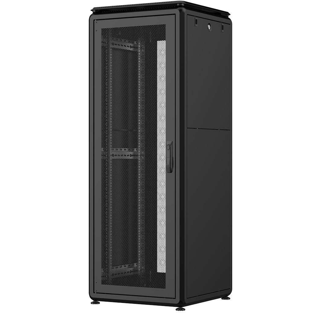 Rockstable 32HE 19 Zoll 600x600x1583mm (BxTxH) Serverschrank | Netzwerkschrank perforierte Tür - Pre
