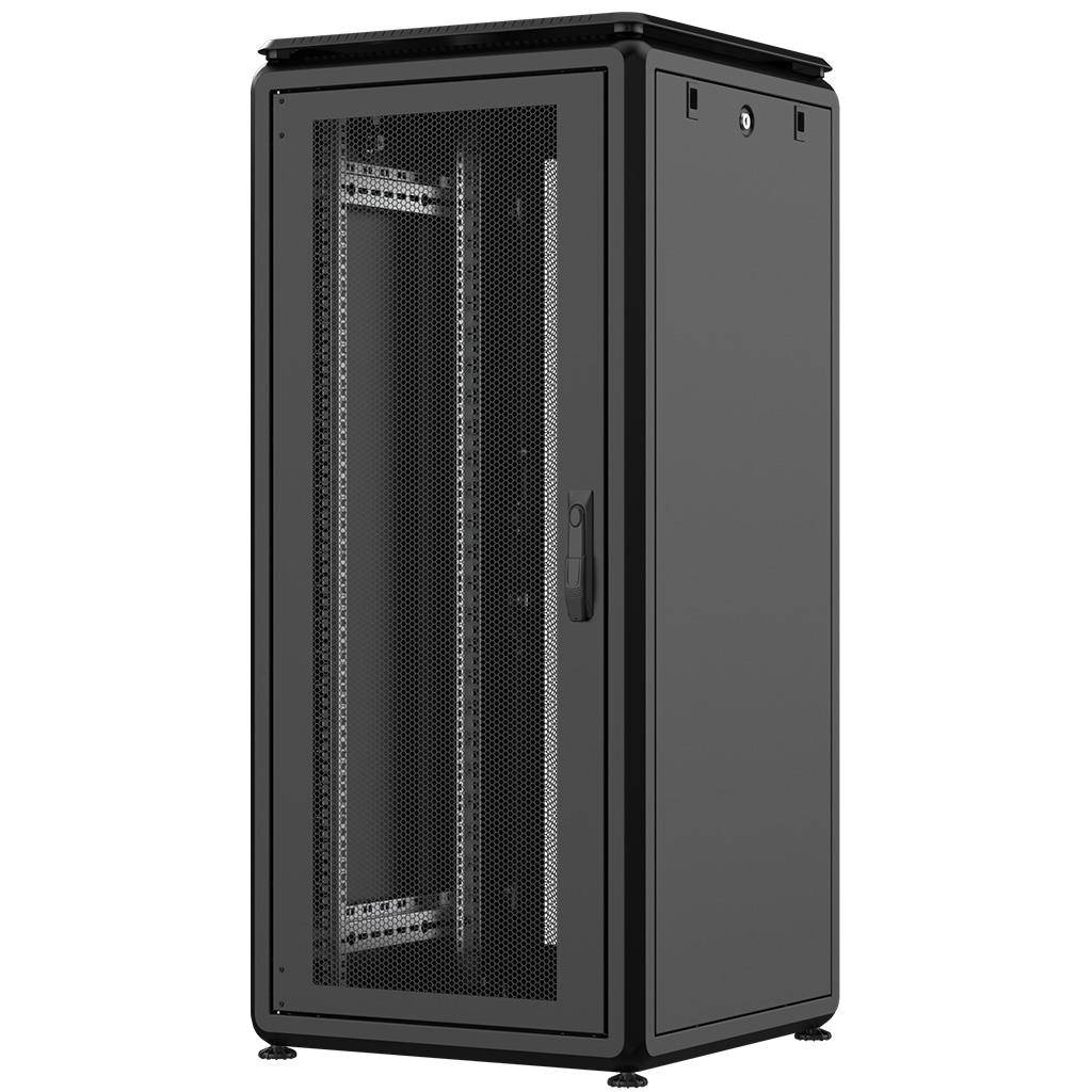 Rockstable 26HE 19 Zoll 600x600x1316mm (BxTxH) Serverschrank | Netzwerkschrank perforierte Tür - Pre