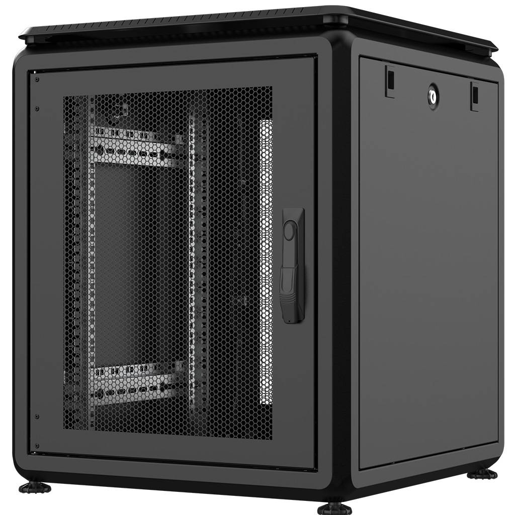 Rockstable 12HE 19 Zoll 600x600x697mm (BxTxH) Serverschrank | Netzwerkschrank perforierte Tür - Prem