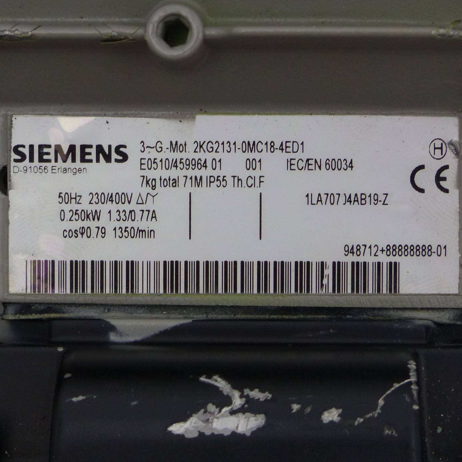 Siemens Getriebemotor 2KG2131-OMC18-4ED1-Z (2KG2131-OMC18-4ED1-Z)