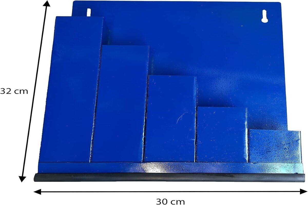 HorzeFix Wandhalter Blau Ordnungsbox Kabelbinderset mit 5x 100 Stück in Grau