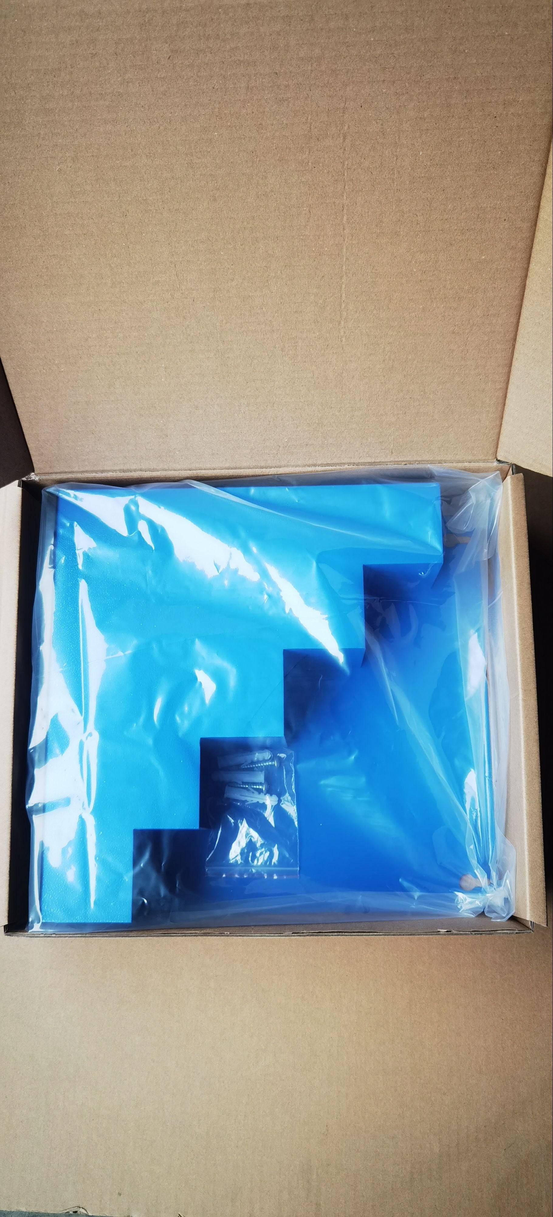 HorzeFix Wandhalter Blau Ordnungsbox Kabelbinderset mit 5x 100 Stück in Grau