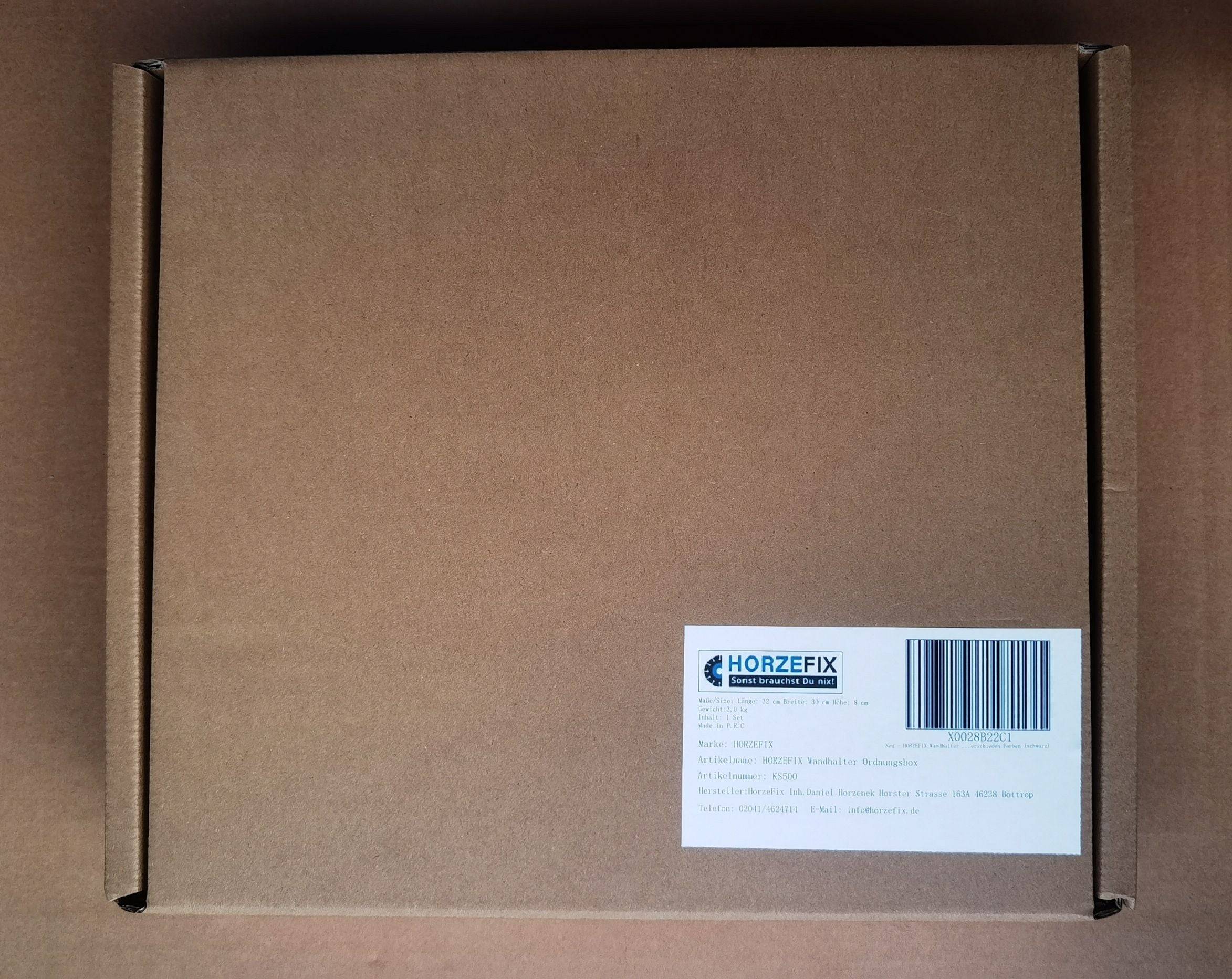 HorzeFix Wandhalter Blau Ordnungsbox Kabelbinderset mit 5x 100 Stück in Grau