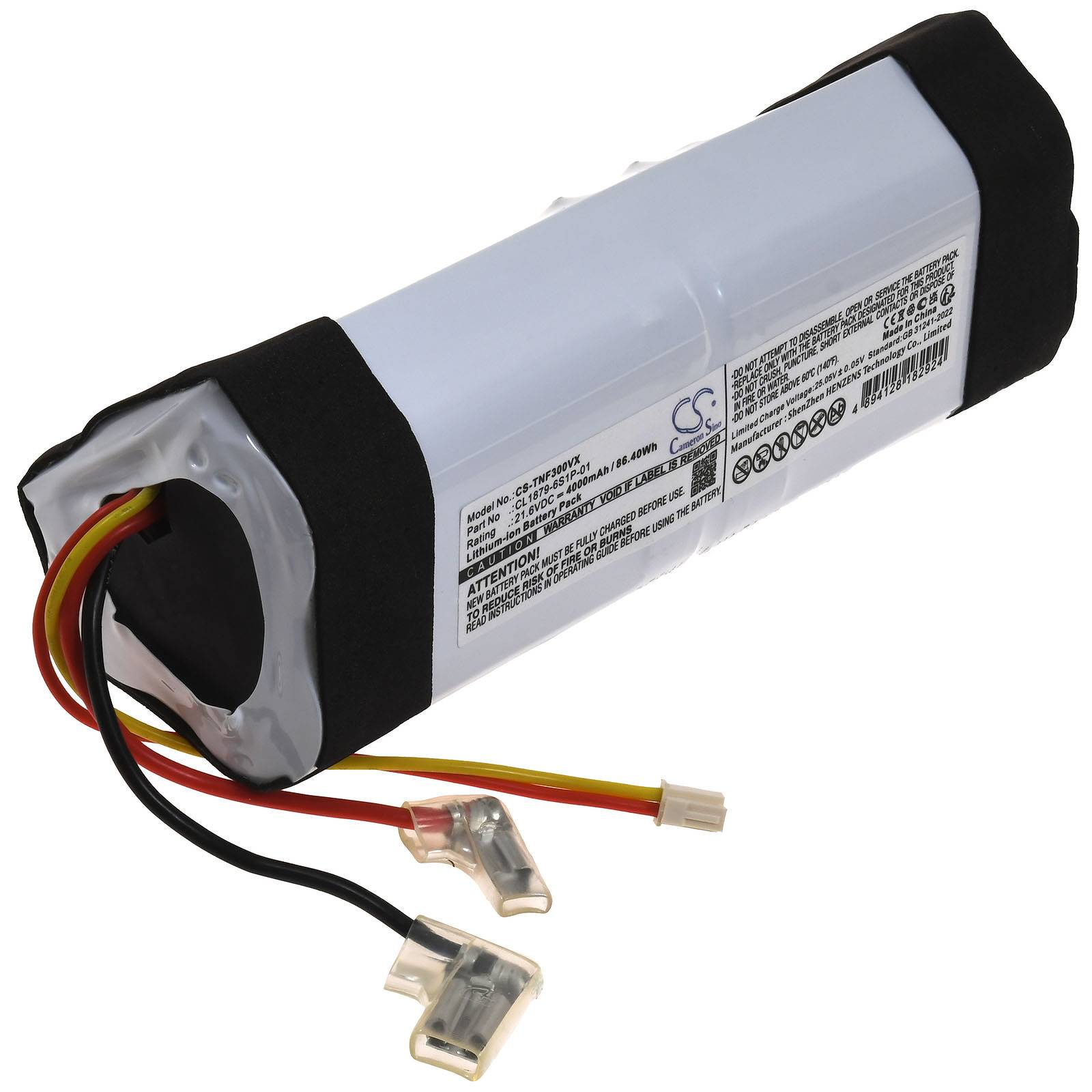 Powery Akku für Tineco FW030400US Trocken-u. Nass-Sauger, 21,6V, Li-Ion