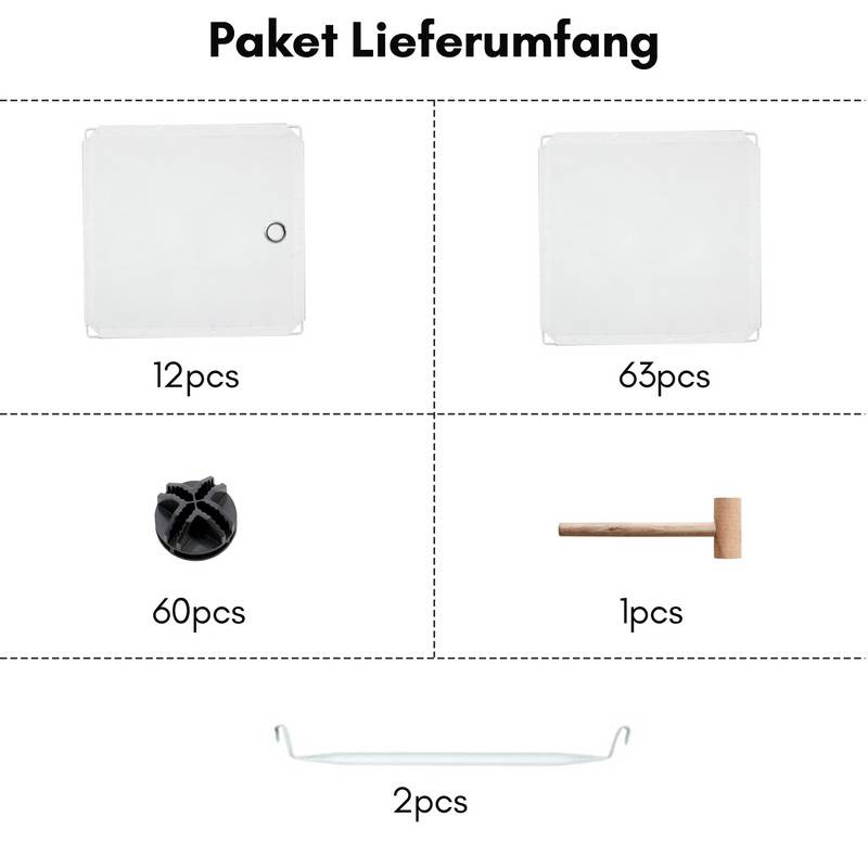 DIY Kleiderschrank Regalsystem Schuhregal 20 Würfel Garderobe aus Kunststoff, 142x37x180cm Weiß