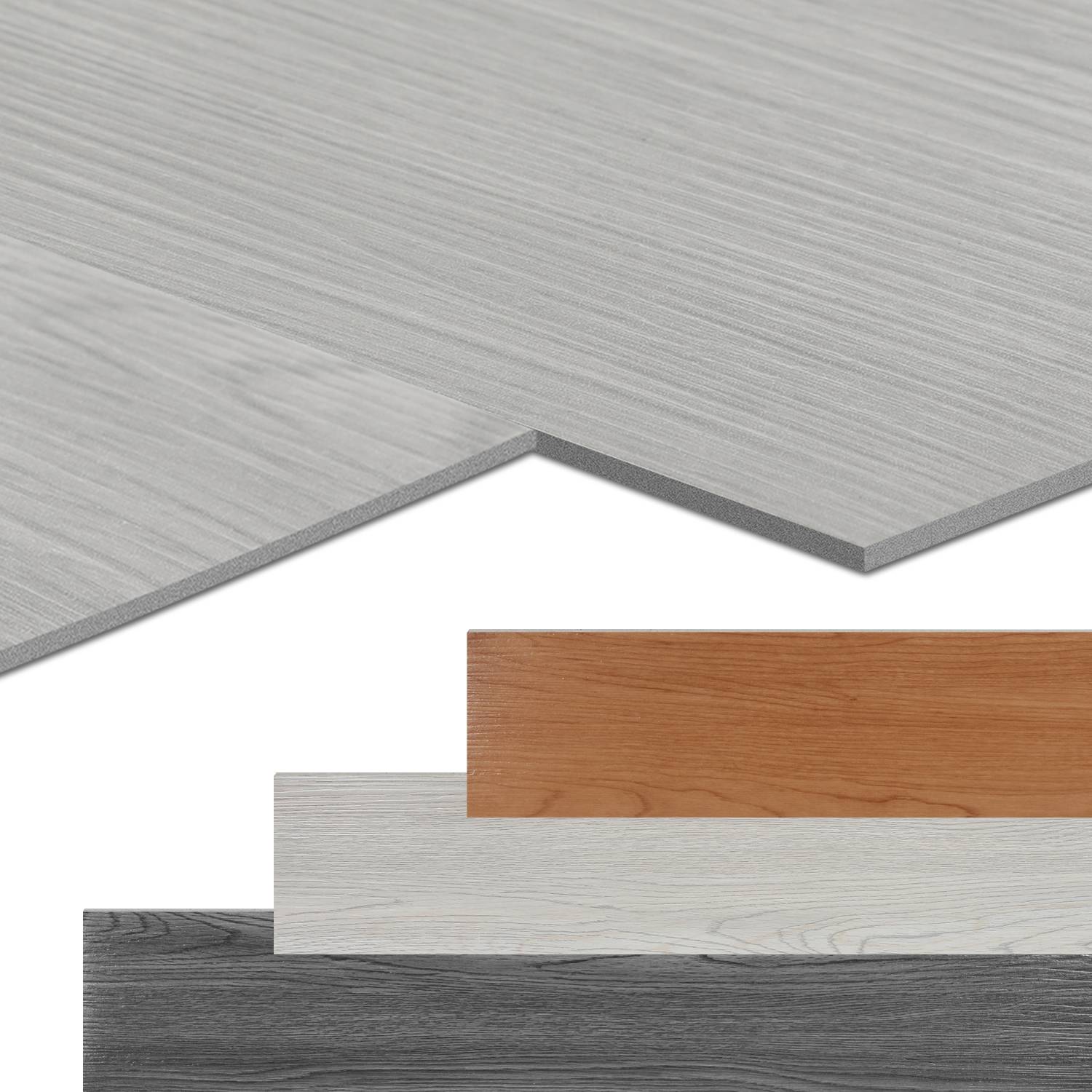 PVC Bodenbelag Vinylboden Selbstklebend 18 Stück 2.51m², Wasserfest Rutschfest für Küche, Wohnzimmer, Balkon (Weiß oak)