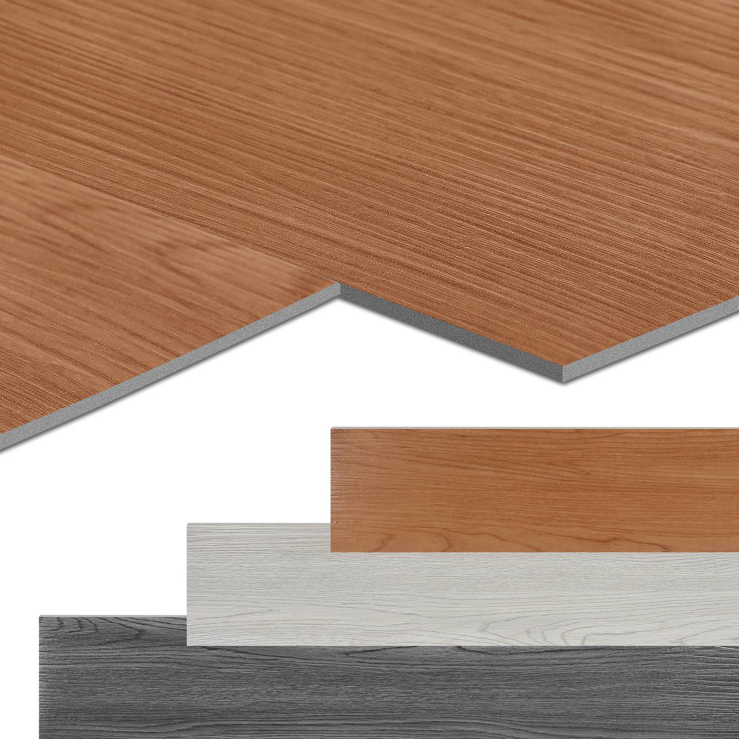 PVC Bodenbelag Vinylboden Selbstklebend 36 Stück 5m², Wasserfest Rutschfest für Küche, Wohnzimmer, Balkon (Braun oak)