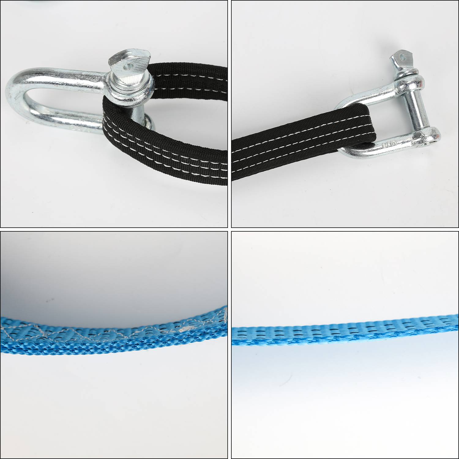 Abschleppseil Lastseil bis zu 8 Tonnen 5M x 5cm Abschleppseil mit reflektierenden Streifen Verdicktes Verbreitertes Abschleppgurt Schleppleitung