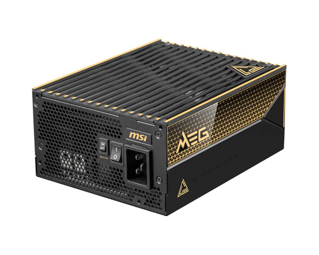 MSI MEG Ai1600T PCIE5, 1600 W, 100 - 240 V, Aktiv, 120 W, 1600 W, 120 W