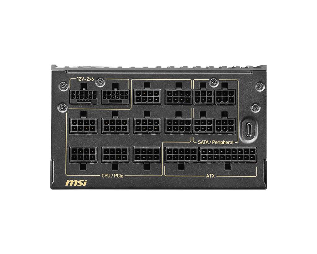 MSI MEG Ai1600T PCIE5, 1600 W, 100 - 240 V, Aktiv, 120 W, 1600 W, 120 W
