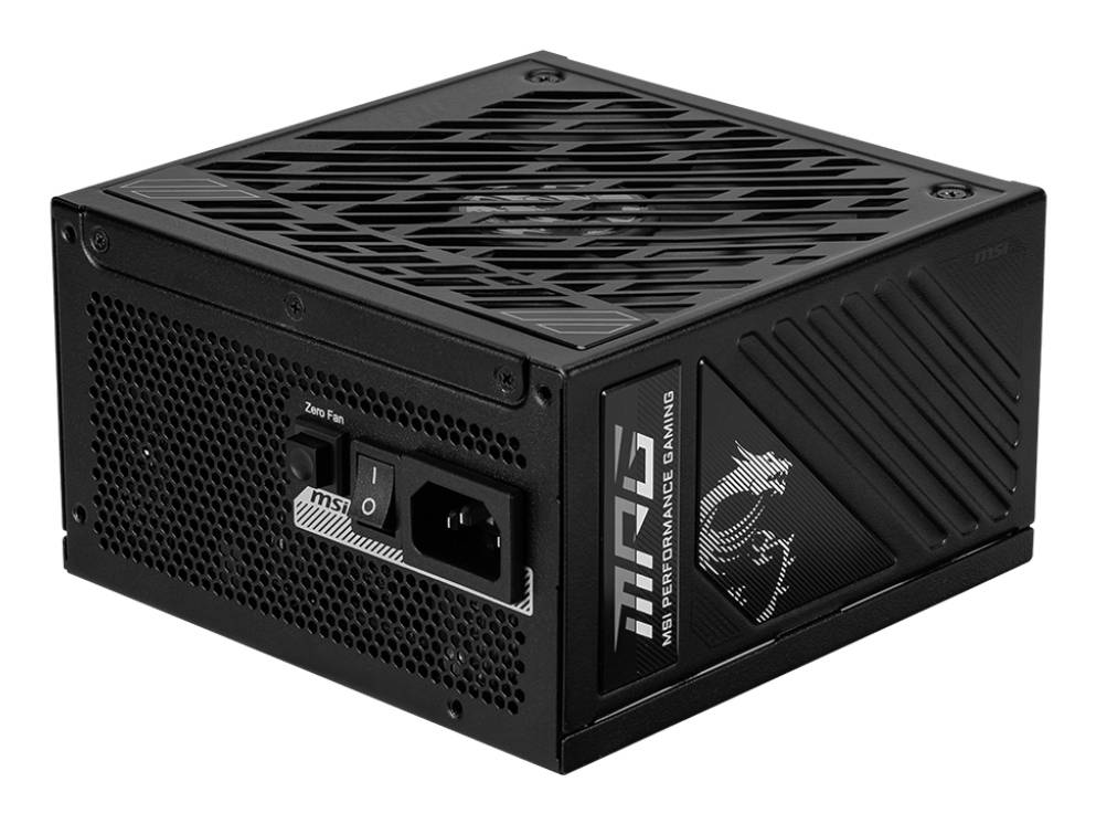 MSI Netzteil MPG A1250GS PCIE5 1250 W WKühlungstyp: Aktiv mit Lüfter 80 PLUS Zertifikat: Gold Nennleistung: W Kabelstrang: Voll-modular Formfaktor: