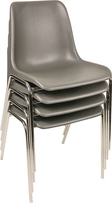 Stapelstuhl anth.STA verchr.o.Armlehnen St.BMV