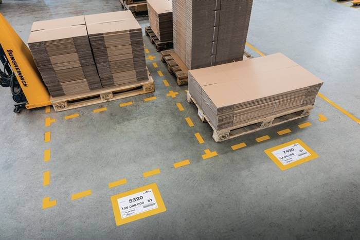 Stellplatzmarkierung Form rechteck.DIN A4 gelb 10 St.DURABLE