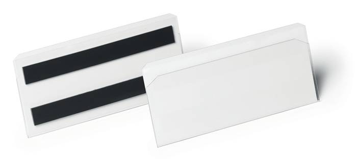 Etikettentasche B150xH67mm transp.magn.DURABLE