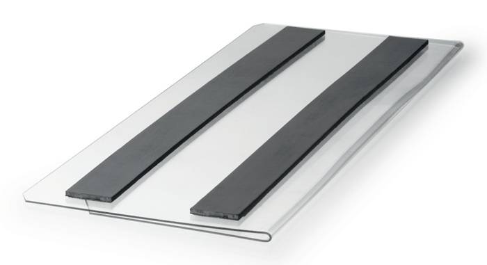 Etikettentasche B210xH74mm transp.magn.DURABLE