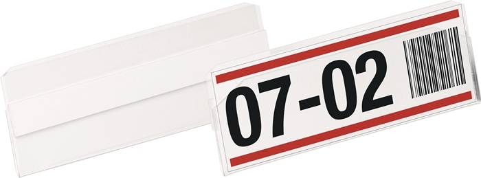 Etikettentasche B100xH38mm transp.selbstkl.DURABLE
