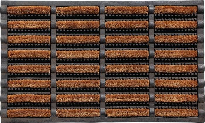 Fußmatte schwarz/natur 60% Gum./40% Kokos L750xB450xS25mm