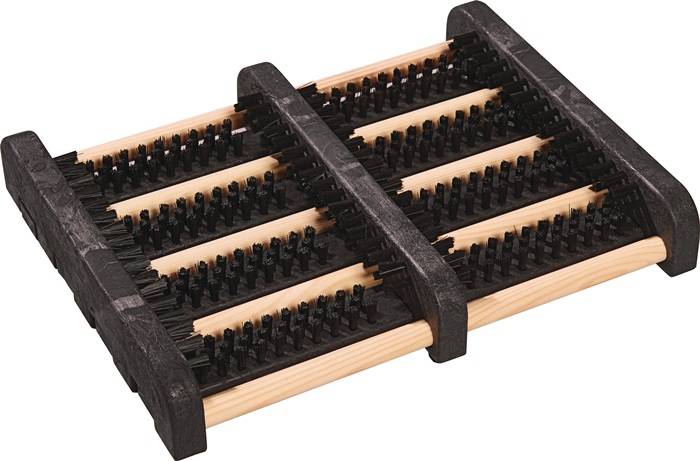 Fußmatte schwarz/natur 100% PP L270xB340xS55mm