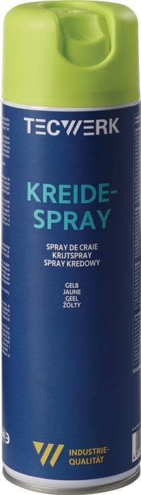 Kreidespray gelb 500ml Spraydose TECWERK