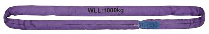 Rundschlinge DIN EN 1492-2 Umfang 6m violett Tragf.einf.1000kg TECWERK