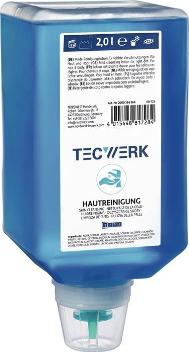 Hautreiniger 2l Variofl.f.4707 010 009 leichte b.mittlere Verschmutz.TECWERK