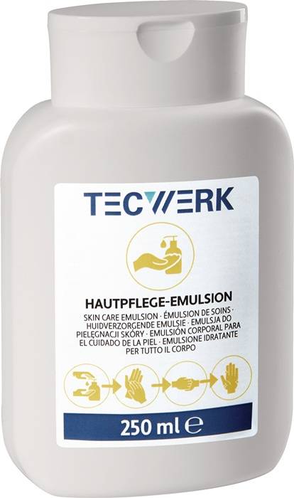 Hautpflege-Emulsion 250ml silikonfrei,leicht parfümiert 24 TECWERK