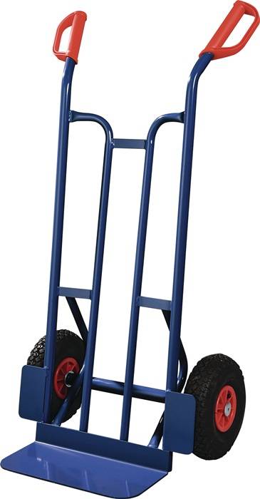 Sackkarre H.1150mm Schaufel-L150xB400mm Luft-Bereifung Trgf.250kg blau TECWERK