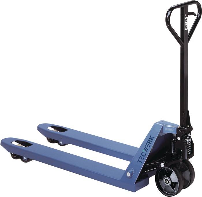 Gabelhubwagen Gabel-L.1150mm Trgf.2500kg STA taubenblau VG/PUR TECWERK