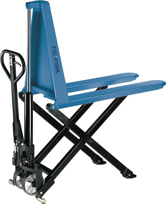 Scherengabelhubwagen Trgf.1000kg handhydr.Hubber.85-800mm TECWERK