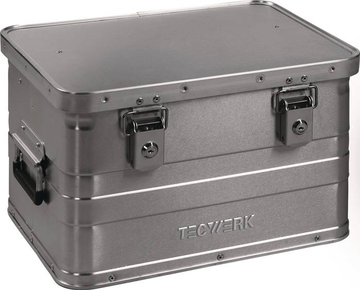 Aluminiumbox L430xB330xH275mm 29l m.Klappverschluss u.Zylinderschl.TECWERK