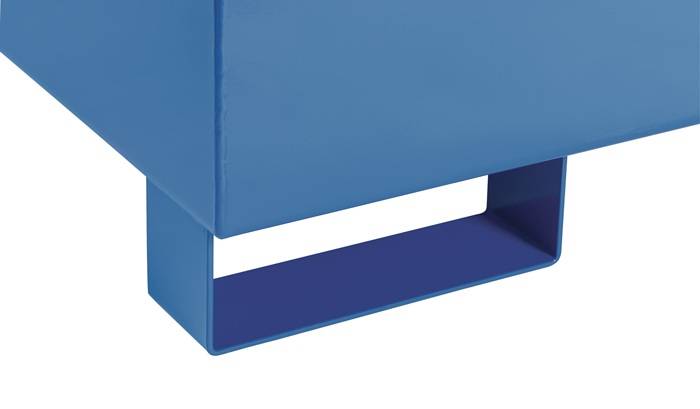Auffangwanne 215l L1200xB800xH360mm Stahlbl.m.Gitterrost blau TECWERK