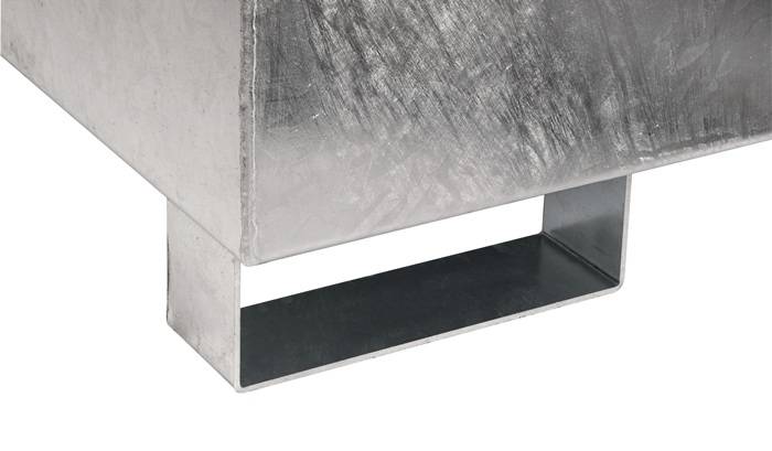 Auffangwanne 215l L1200xB800xH360mm Stahlbl.m.Gitterrost silber TECWERK